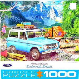 EuroGraphics Backwoods Bronco Automobile Classics 1000 Piece Jigsaw‎ Puzzle New